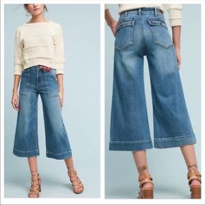 Pilcro high rise wide leg crop jean